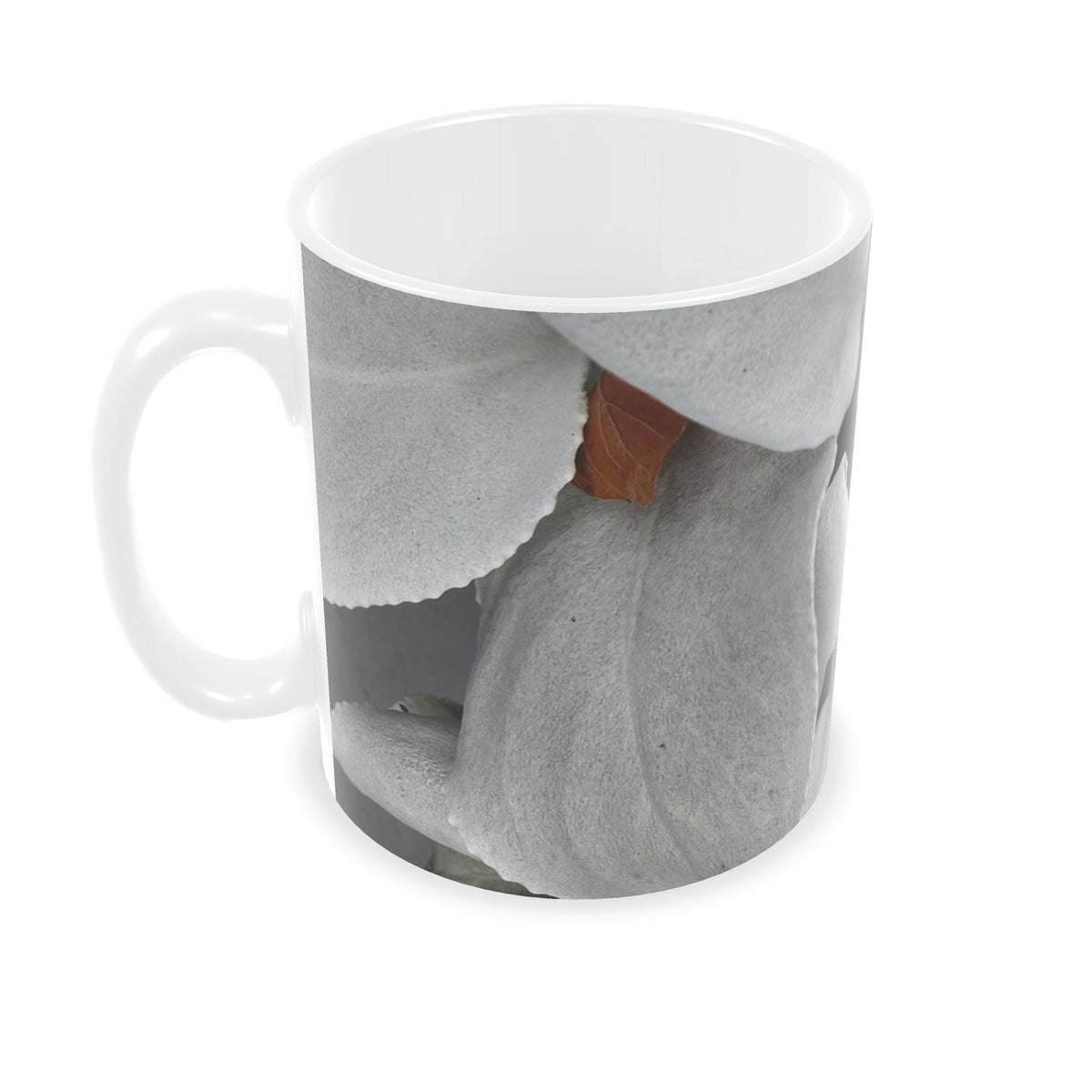 Contrasting leaves Large Ceramic Mug