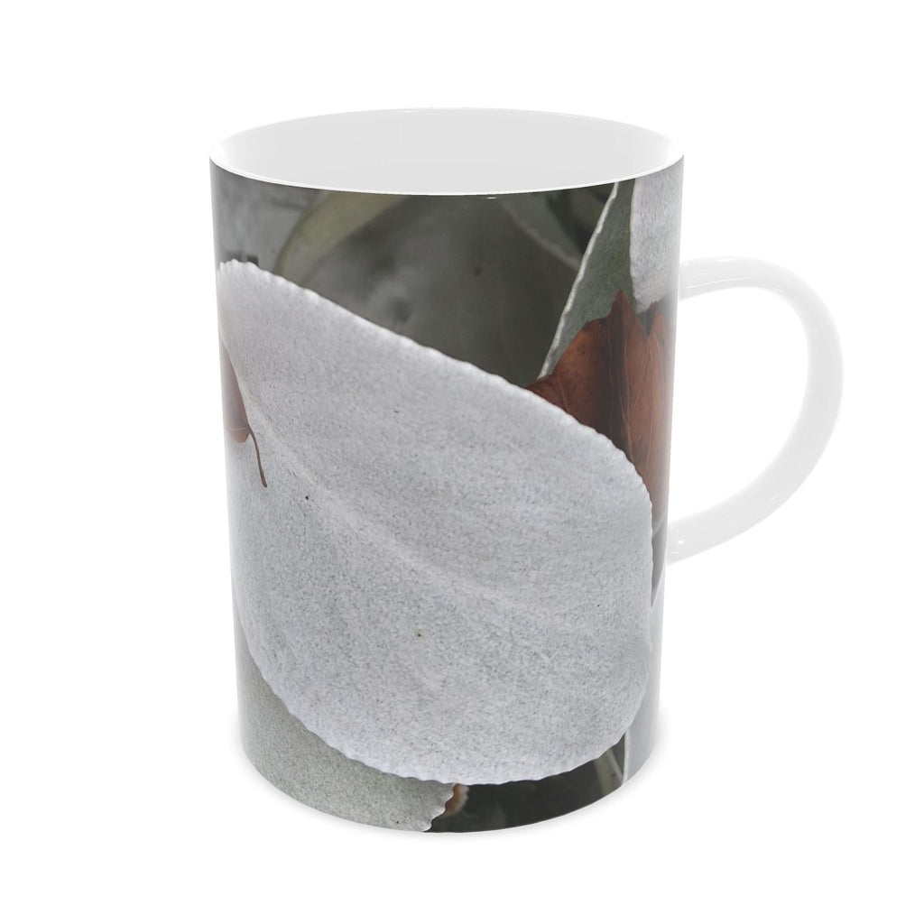 Contrasting leaves Bone China Mug